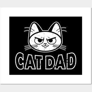 Cat Dad Posters and Art